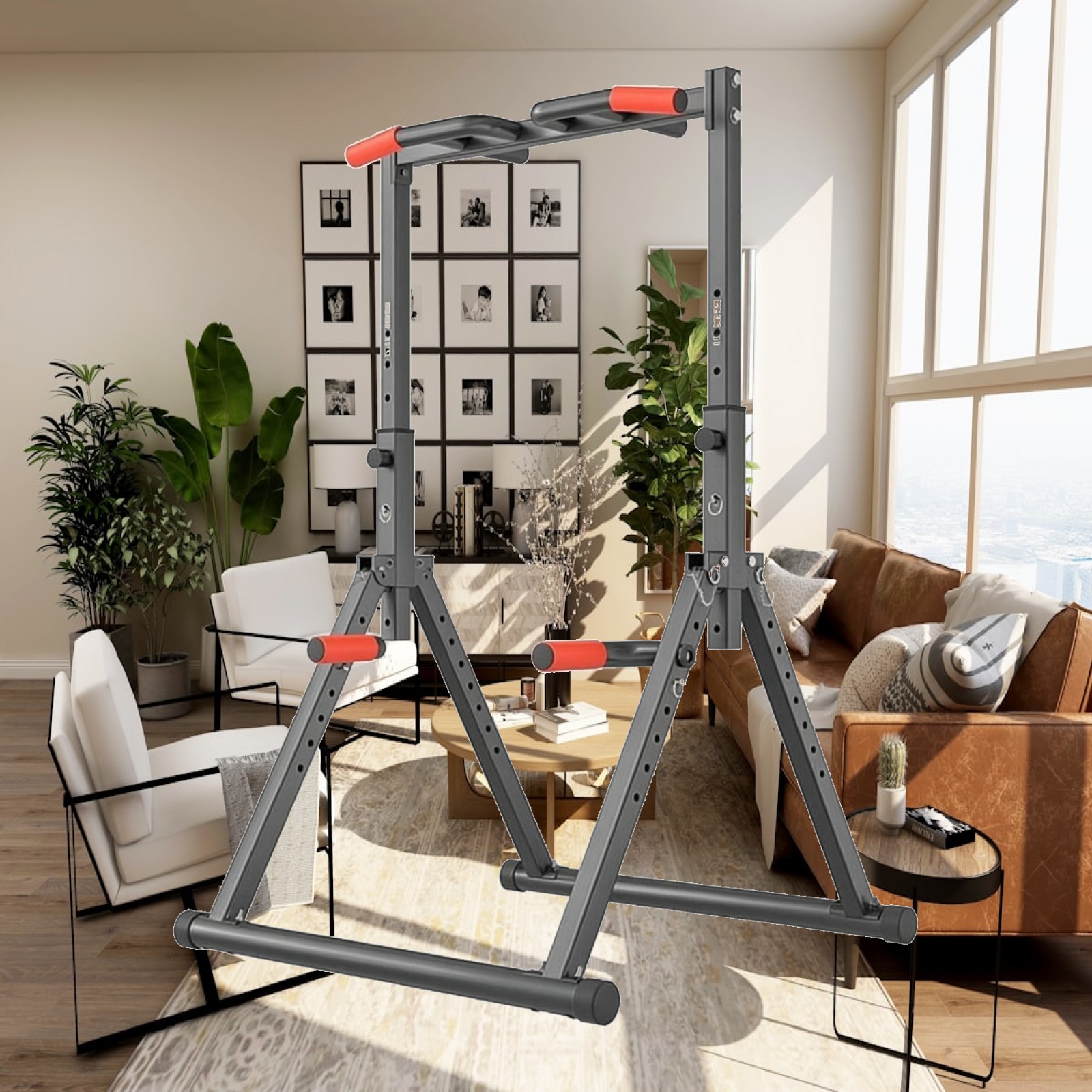 Home Gym Workout Equipment - Adjustable Children Pull Up Bar Foam