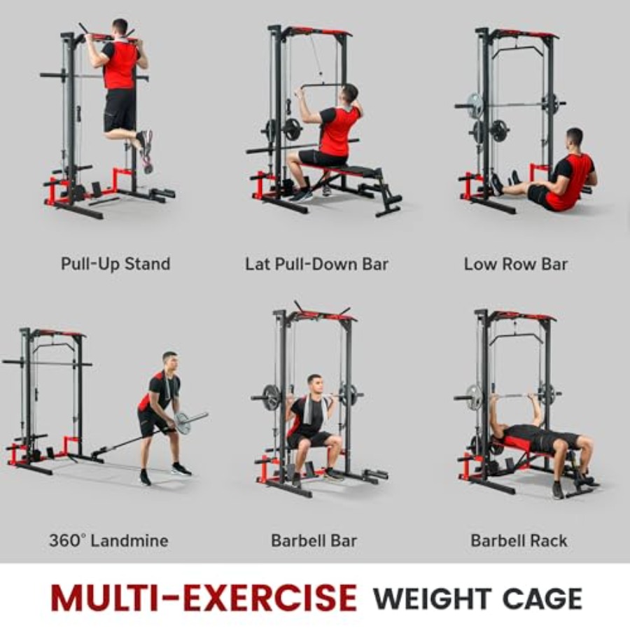 Power Cage Smith Machine Multi - Squat Rack Power ulasan dan harga