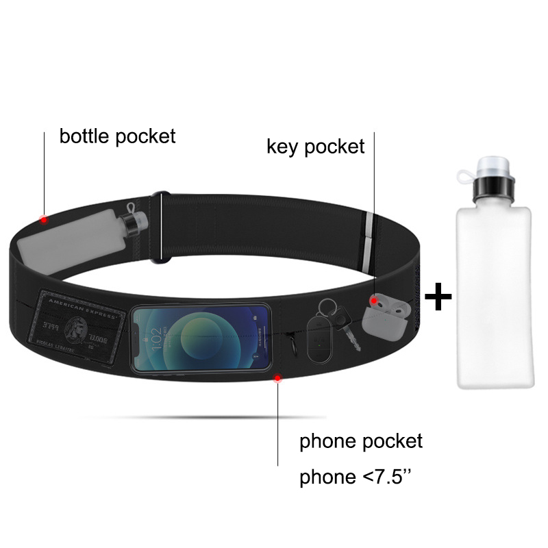 Running Belt Waist Bag with Wa - Weight Belt Lifting ulasan dan harga