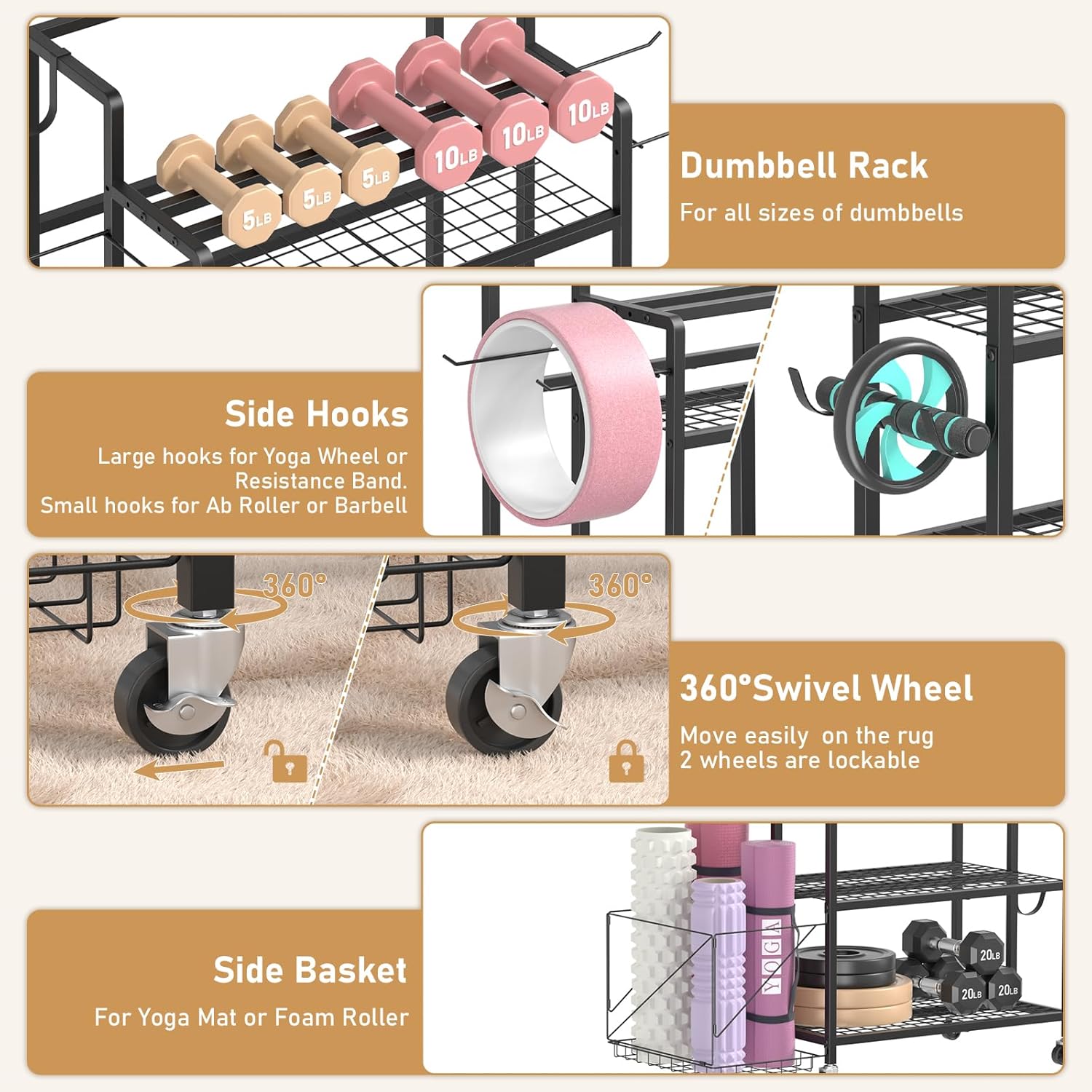Home Gym Storage, No Material  - Home Gym Workout Equipment ulasan dan harga