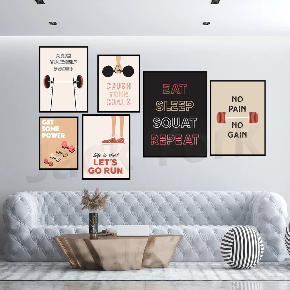 Home gym wall art,  Gallery Wa - Home Gym York ulasan dan harga