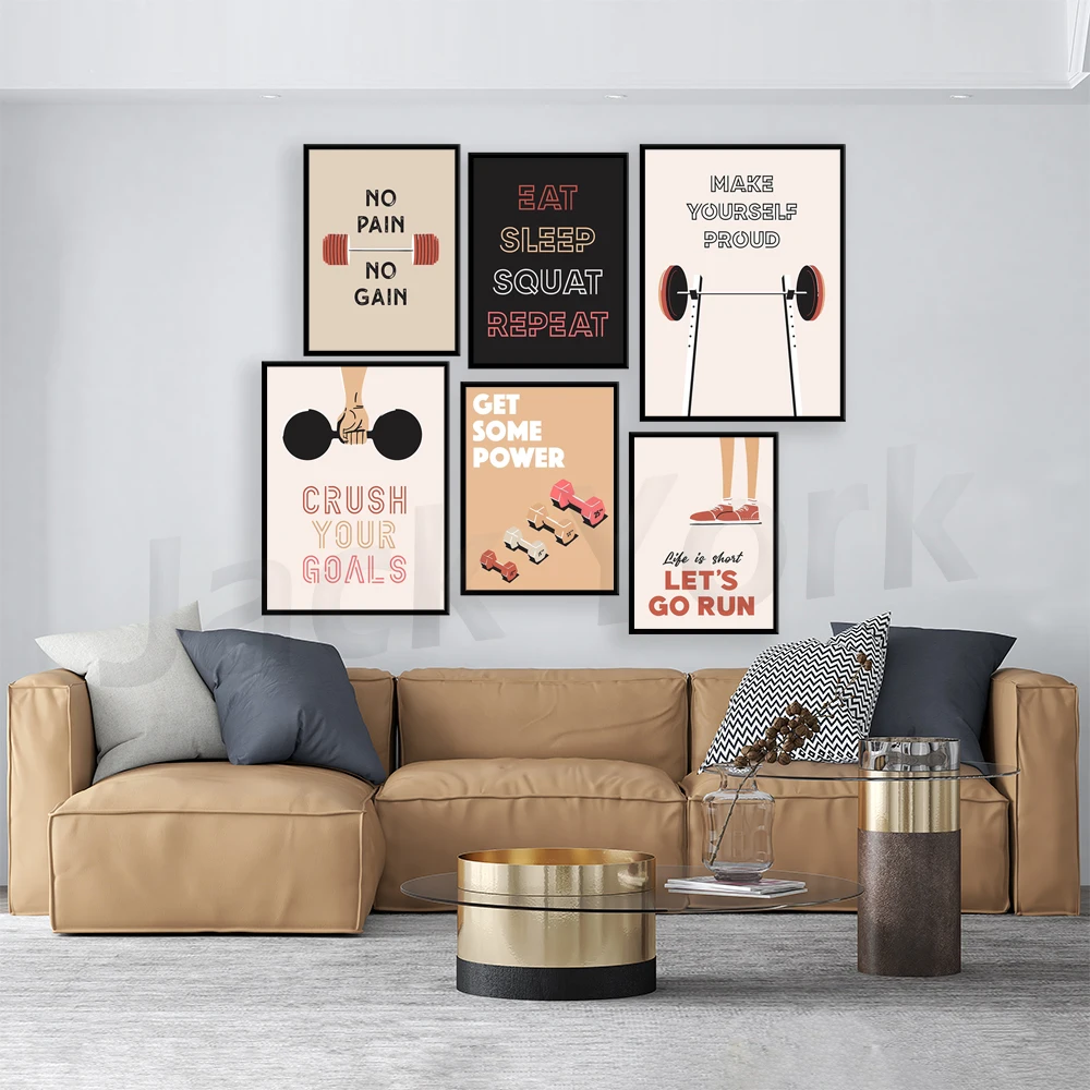 Home gym wall art,  Gallery Wa - Home Gym York ulasan dan harga