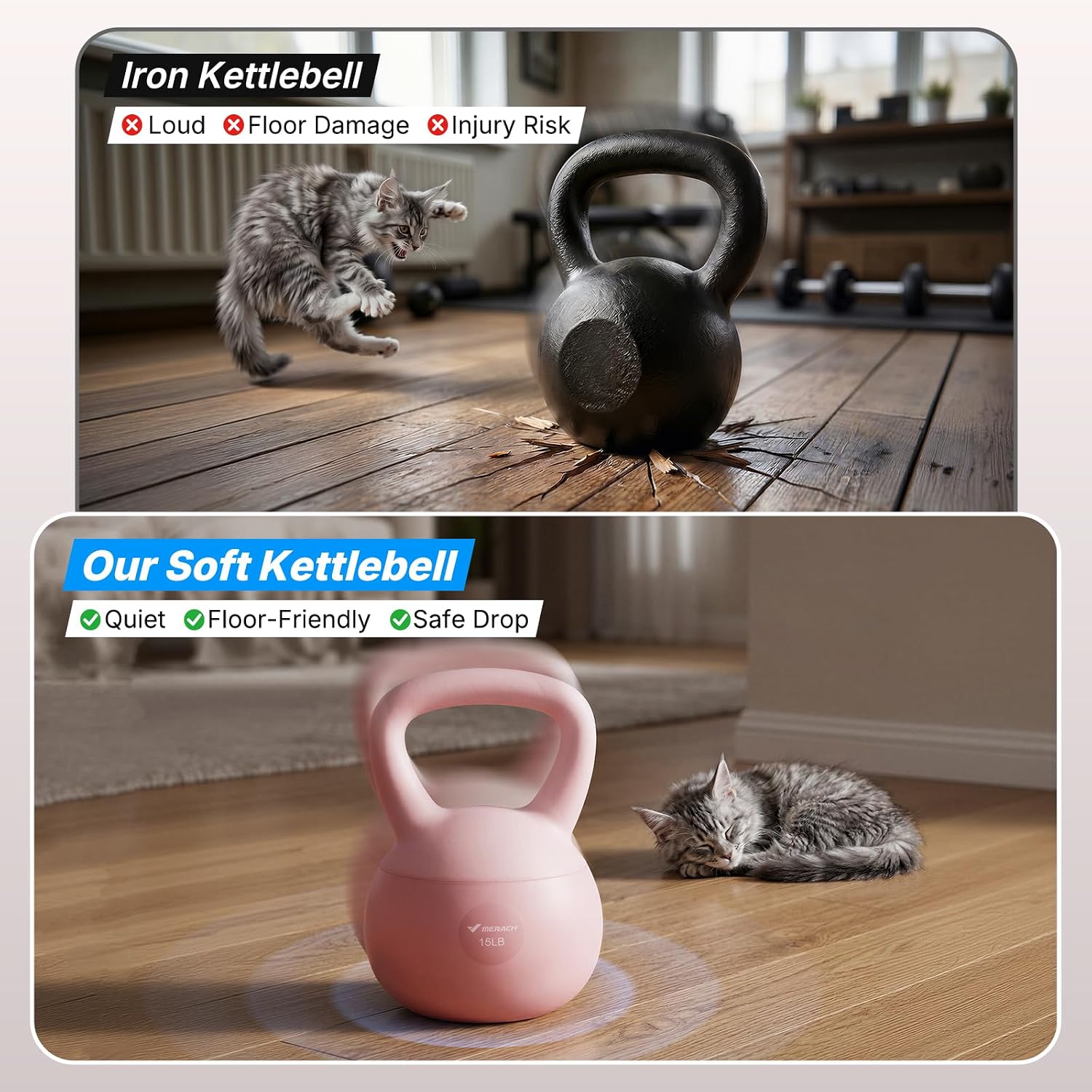 Soft Kettlebell With Wide Anti - Home Gym Kettler ulasan dan harga