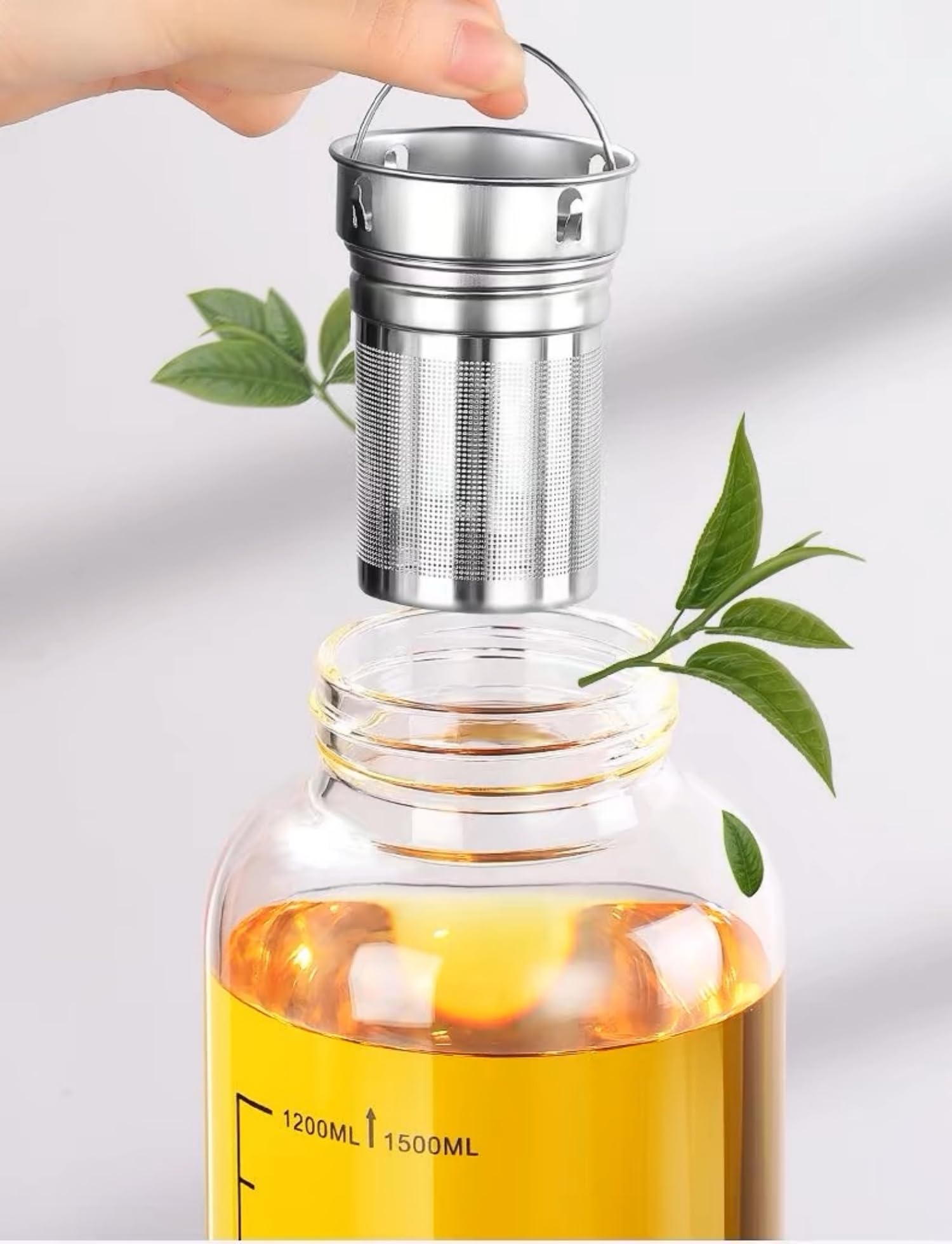 Glass Tea Tumbler with Infuser - Home Gym Kettler ulasan dan harga