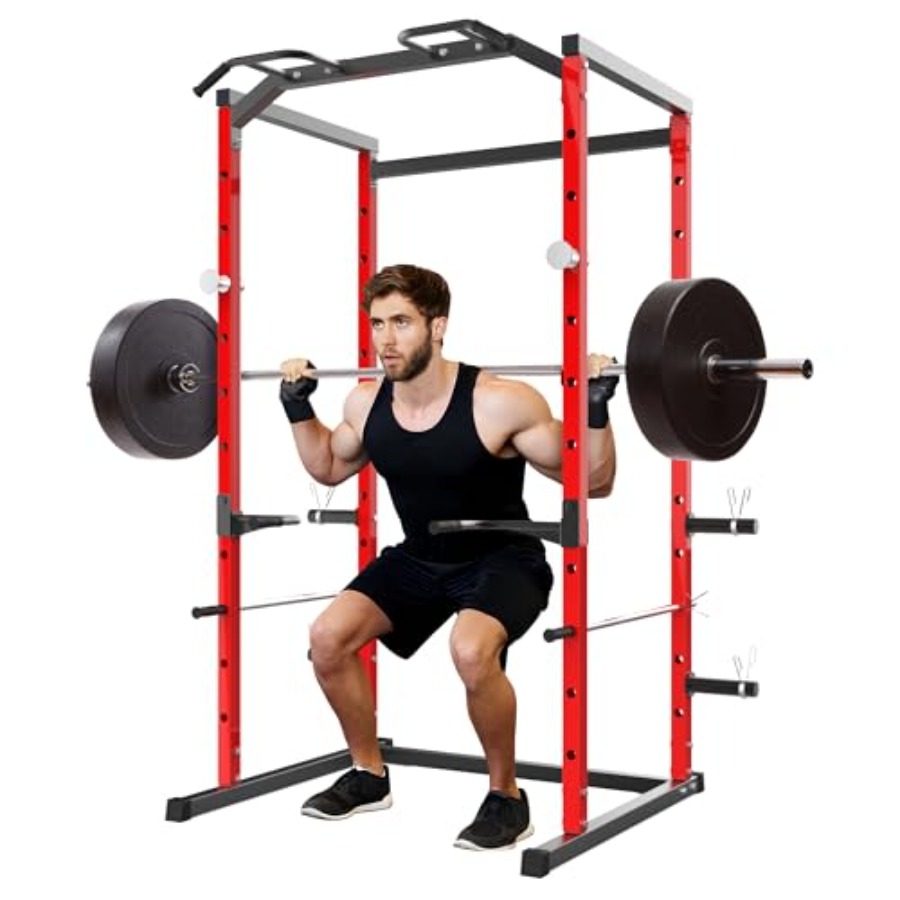 Heavy-Duty Power Cage with Pul - Squat Rack Power ulasan dan harga