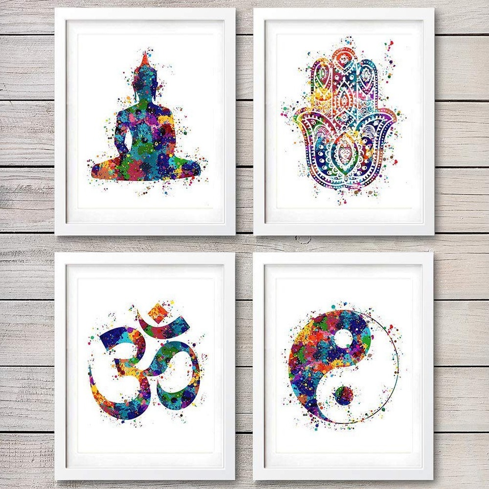 Yoga Art Canvas Painting Poste - Home Gym York ulasan dan harga