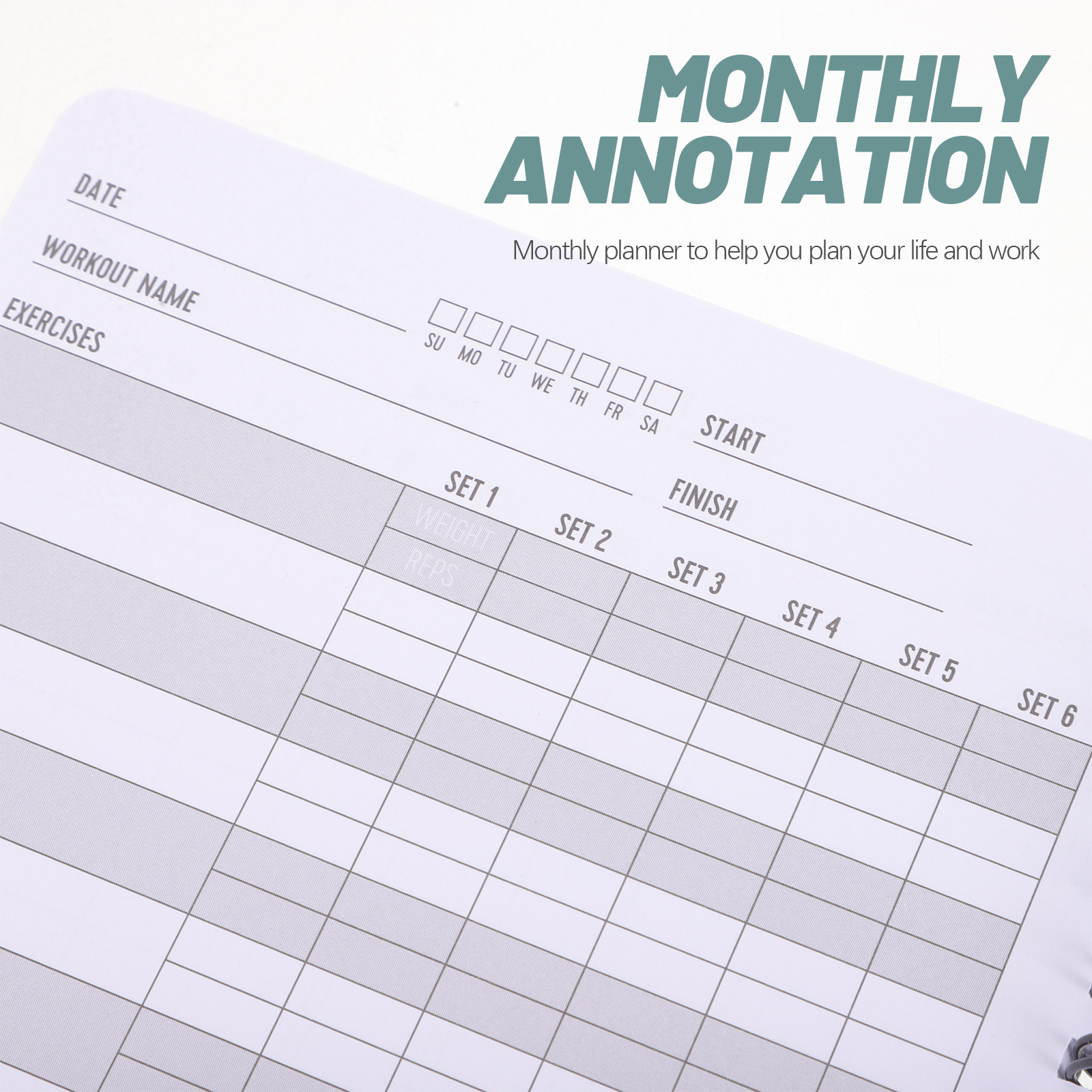 Fitness Planning Notebook Stur - Workout Plan Home Gym ulasan dan harga