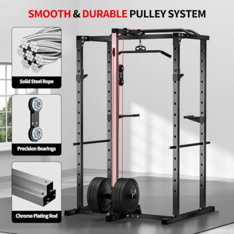 Home gym power rack with LAT p - Squat Rack Power ulasan dan harga