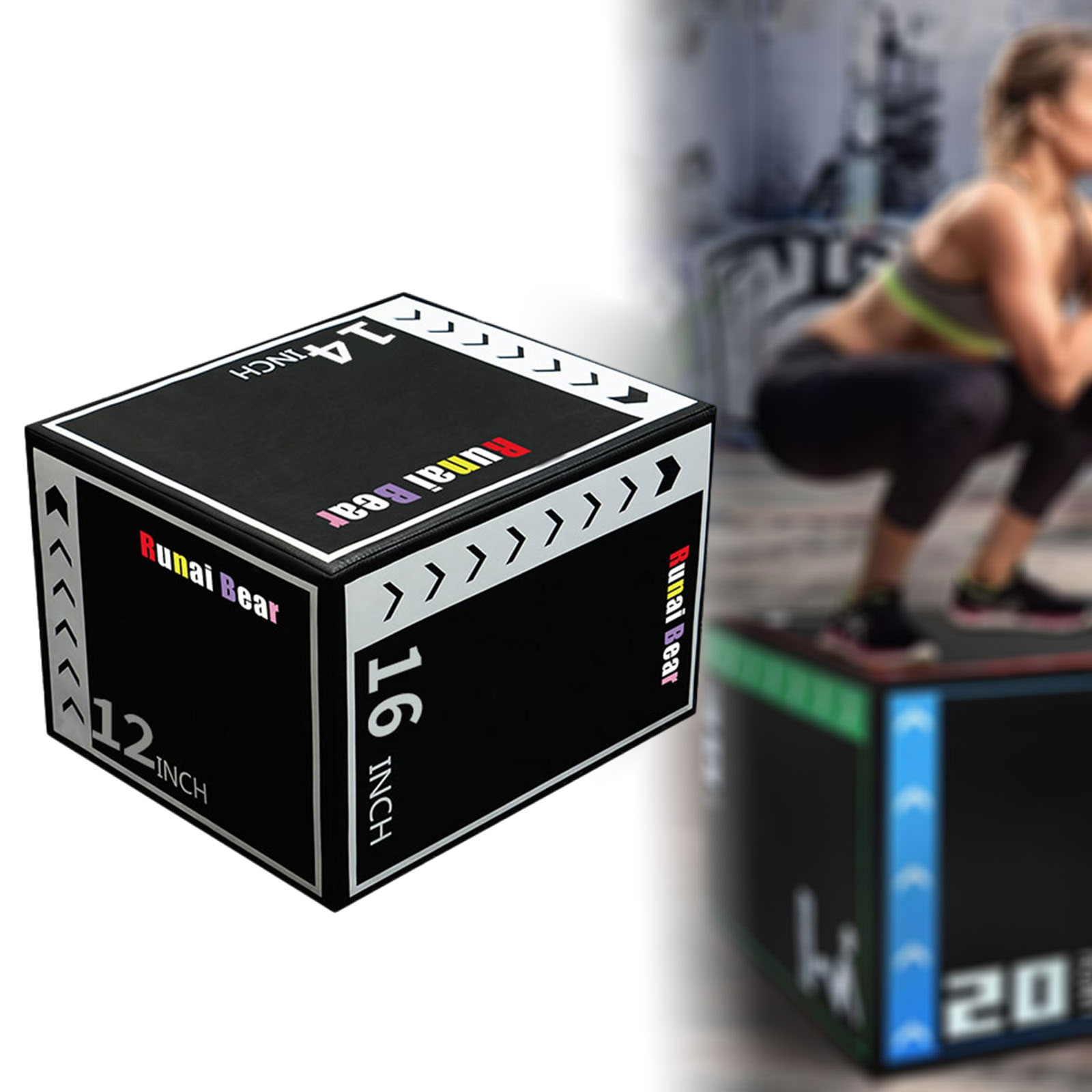 Plyo Jumping Exercise Box Port - Plyo Box Set ulasan dan harga