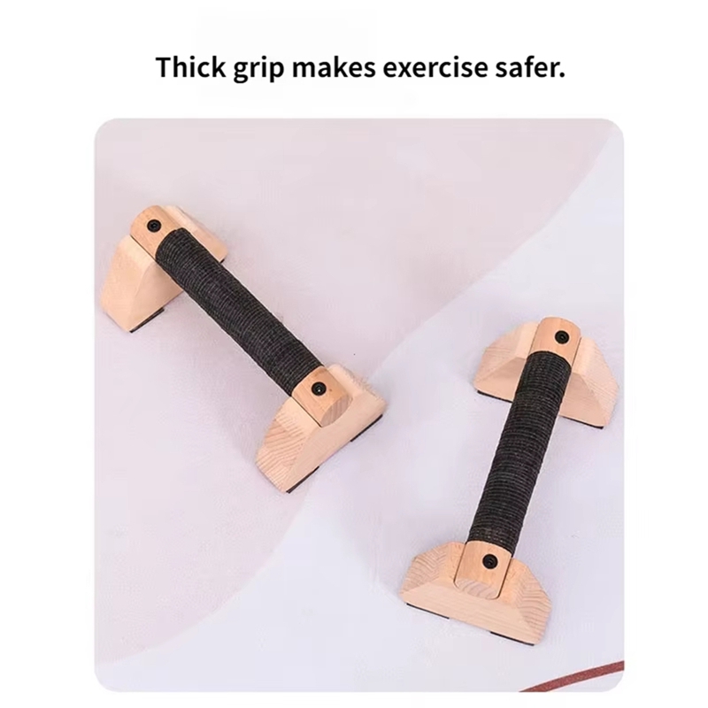 1 Pair Wooden Push Up Bar, for - Push Up Stand Bar ulasan dan harga