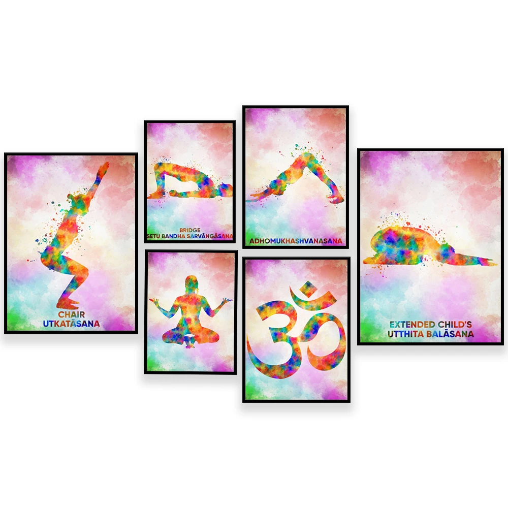 Yoga Ashtanga Pose Poster Home - Home Gym York ulasan dan harga
