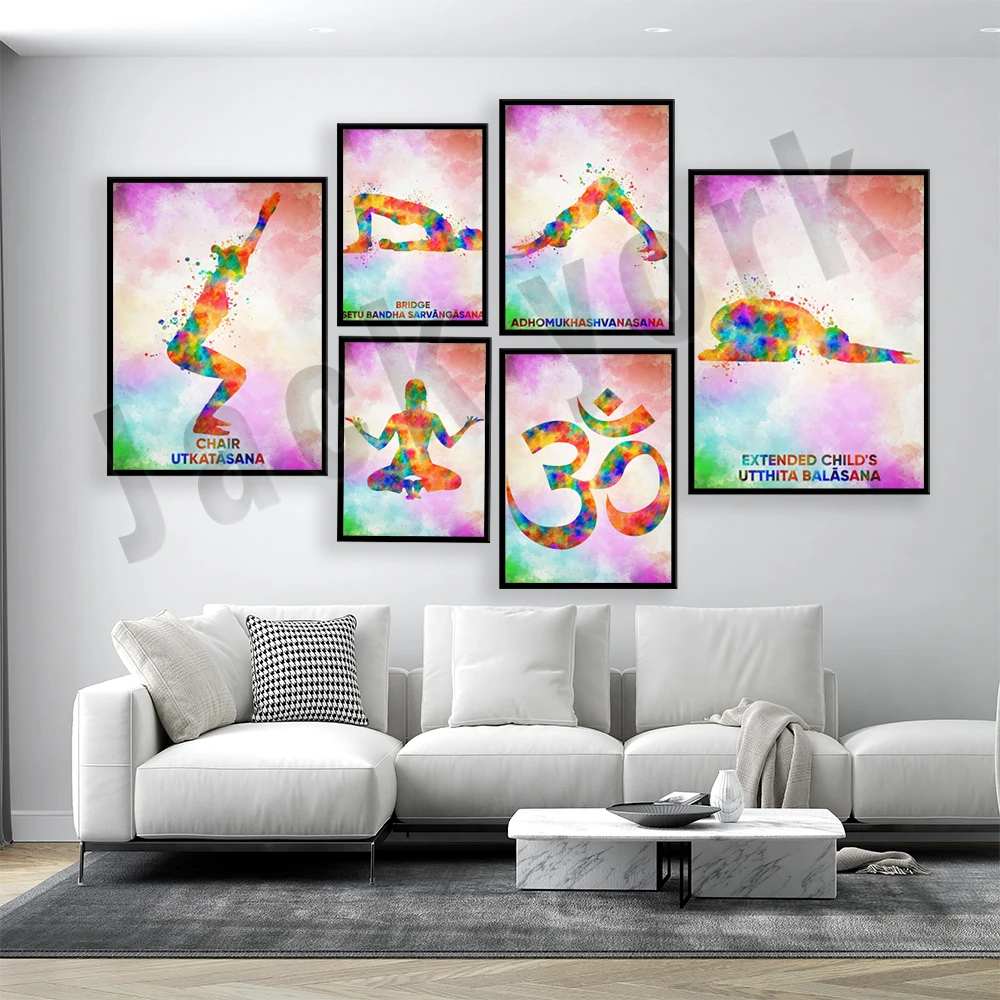 Yoga Ashtanga Pose Poster Home - Home Gym York ulasan dan harga