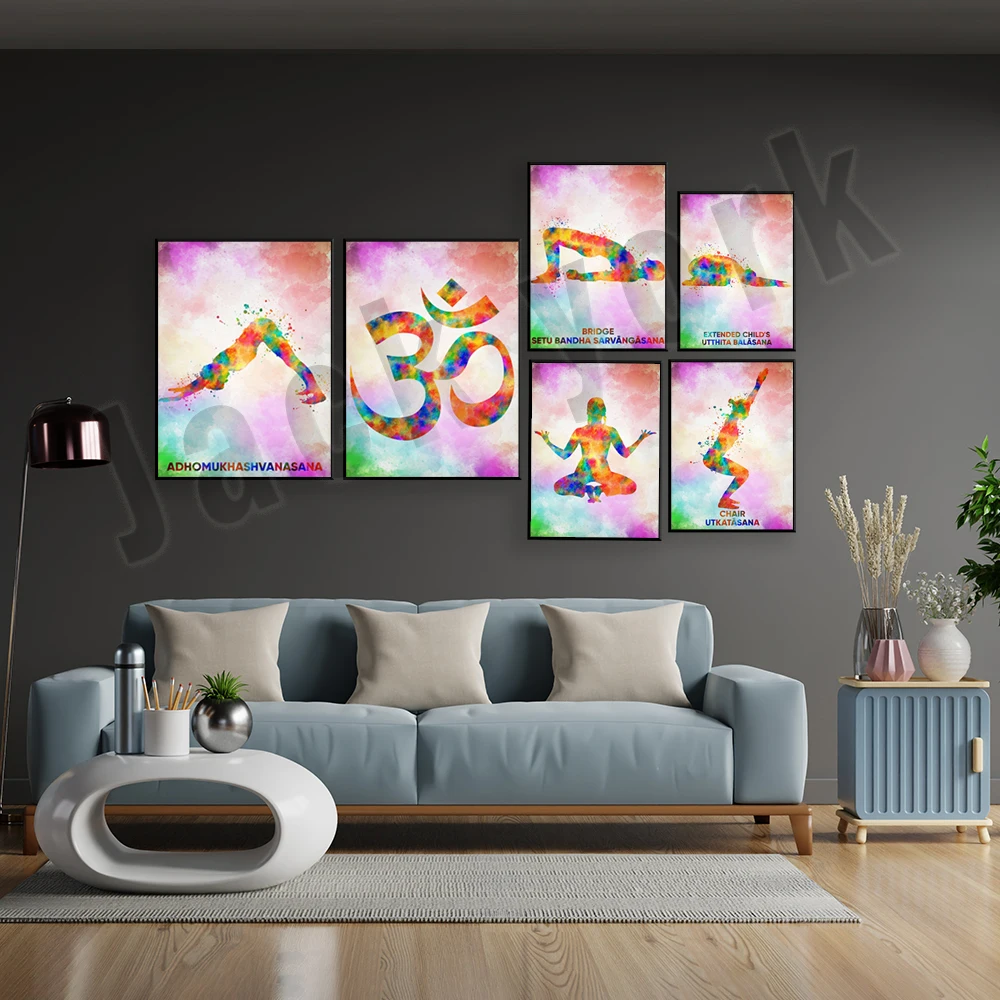 Yoga Ashtanga Pose Poster Home - Home Gym York ulasan dan harga