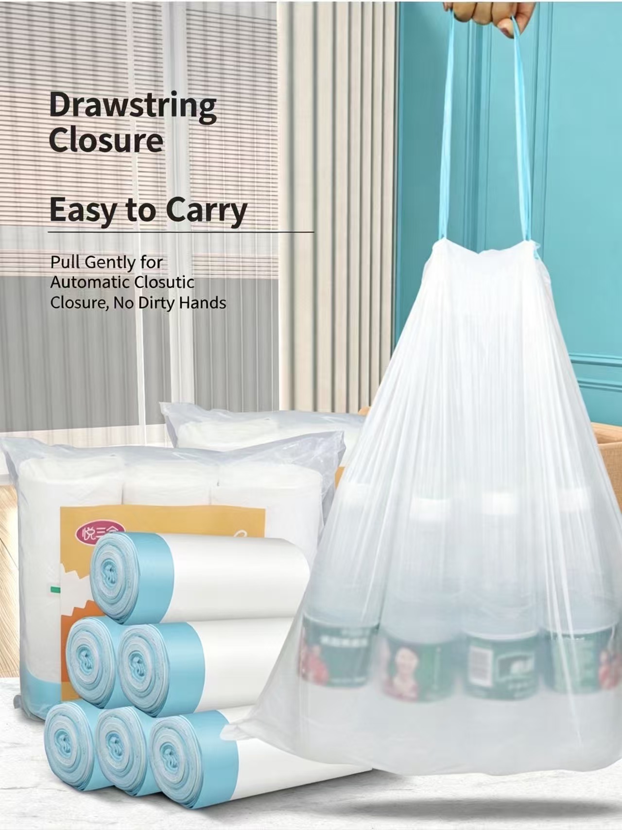 Drawstring Garbage Bag, Househ - Plyo Box Set ulasan dan harga