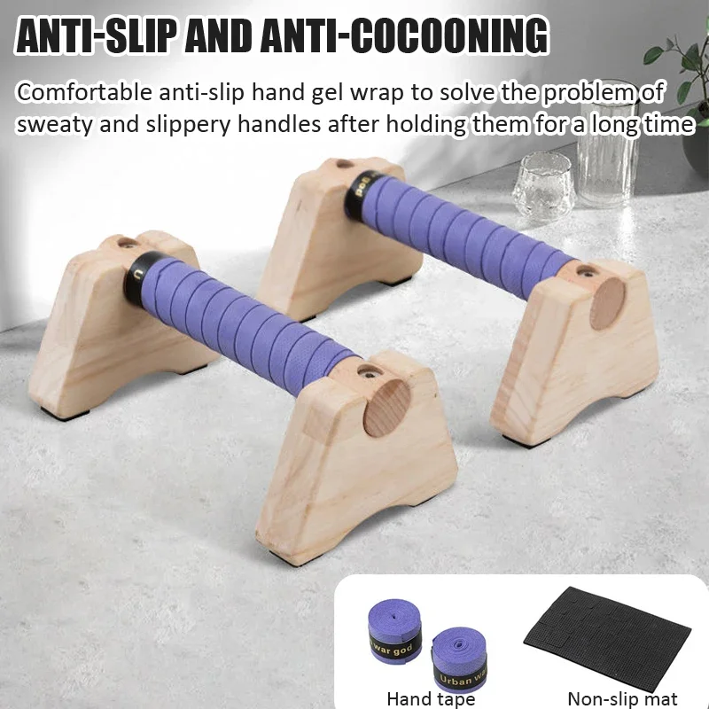 Wooden Push-up Stand Non-SlipP - Push Up Stand Bar ulasan dan harga