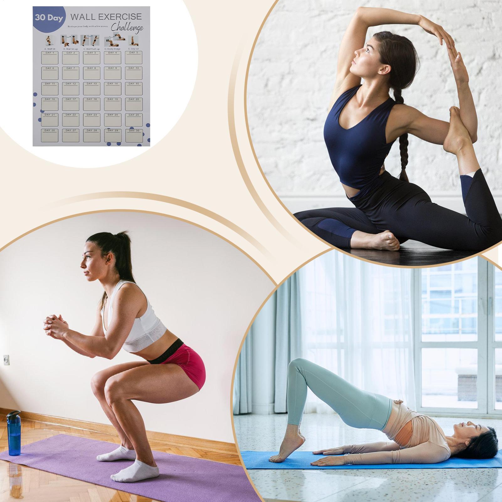 Wall Fitness Planner 30 Days H - Workout Plan Home Gym ulasan dan harga